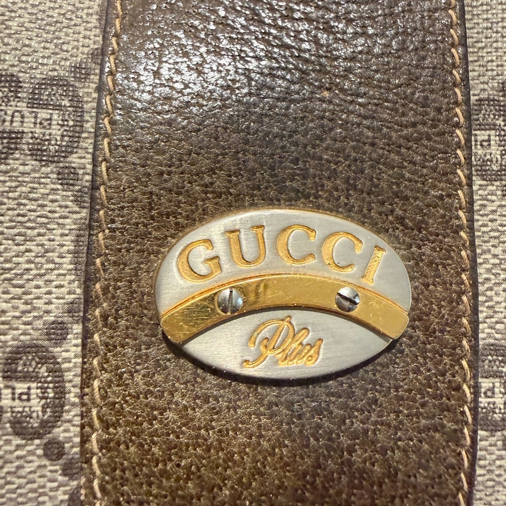 Gucci Plus Vintage Brown Monogram Travel Bag - Picture 2 of 16